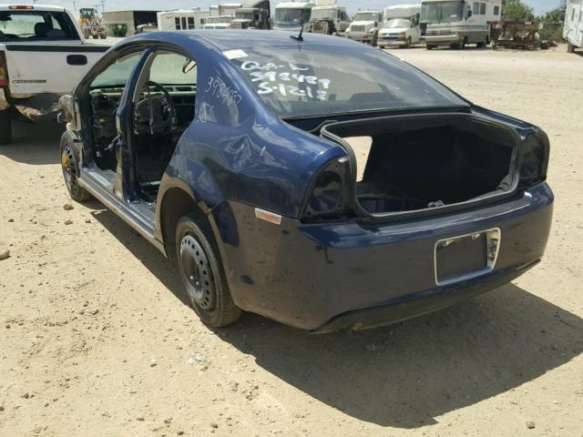 1G1ZC5E19BF398489 - 2011 CHEVROLET MALIBU 1LT ლურჯი ფოტო 3