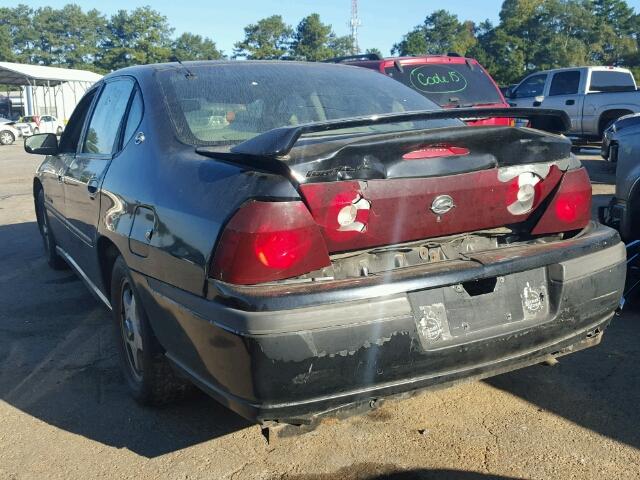 2G1WH55K919105937 - 2001 CHEVROLET IMPALA BLACK photo 3