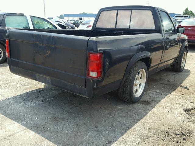 1B7FL26X8PS291623 - 1993 DODGE DAKOTA BLACK photo 4