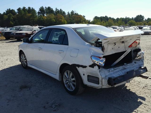 2T1BU40E49C128289 - 2009 TOYOTA COROLLA BA WHITE photo 3