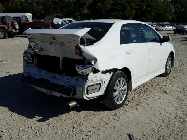 2T1BU40E49C128289 - 2009 TOYOTA COROLLA BA WHITE photo 4