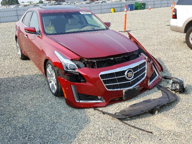 1G6AS5S31E0133637 - 2014 CADILLAC CTS PERFOR RED photo 1