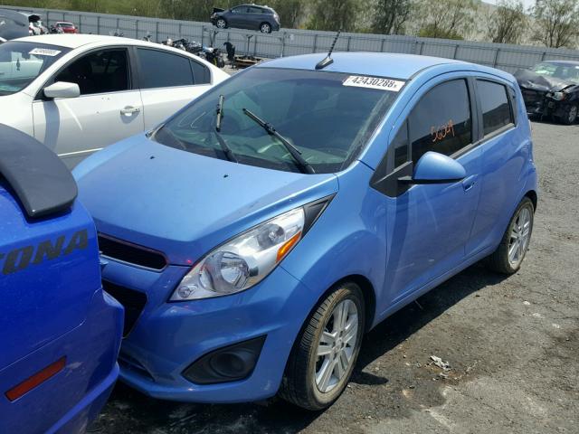 KL8CA6S94EC498985 - 2014 CHEVROLET SPARK LS BLUE photo 2