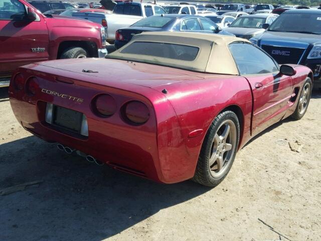 1G1YY32G845127667 - 2004 CHEVROLET CORVETTE RED photo 4