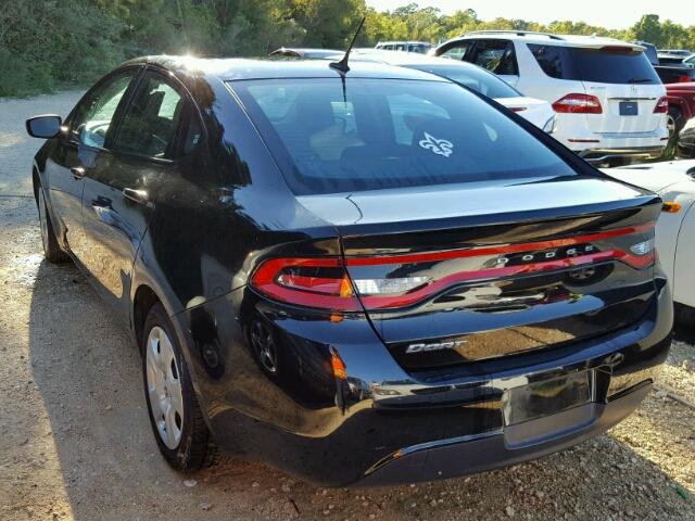 1C3CDFAA2ED755196 - 2014 DODGE DART BLACK photo 3