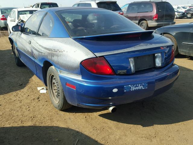 3G2JB12F25S103818 - 2005 PONTIAC SUNFIRE BLUE photo 3