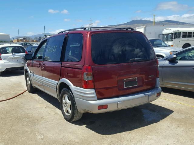 1GMDU03E6XD323626 - 1999 PONTIAC MONTANA / RED photo 3