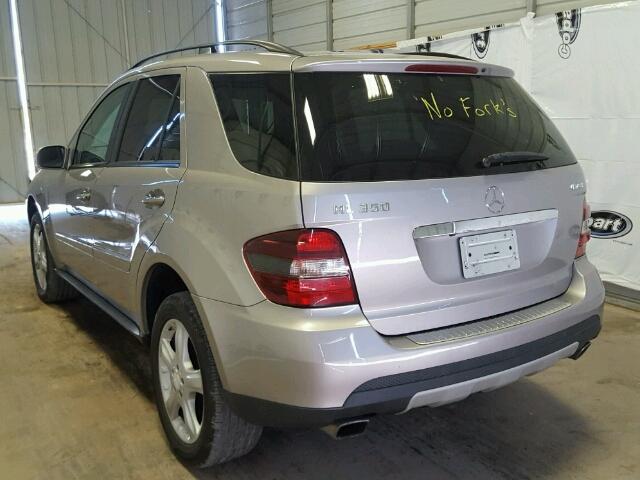 4JGBB86E48A432970 - 2008 MERCEDES-BENZ ML 350 GRAY photo 3