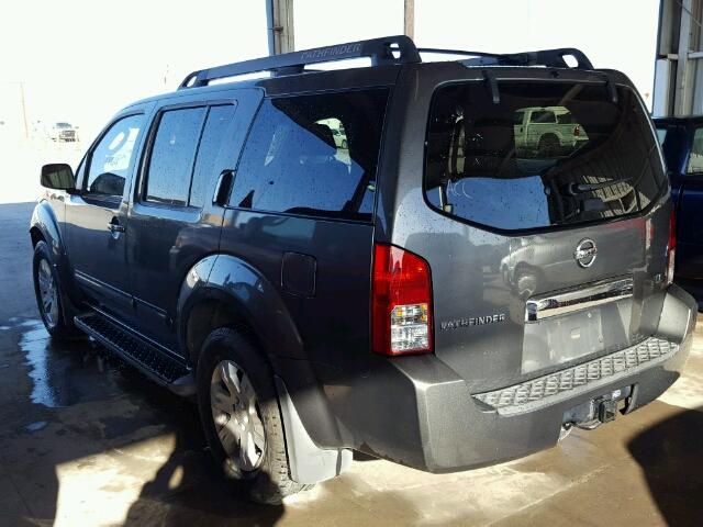 5N1AR18U55C705479 - 2005 NISSAN PATHFINDER GRAY photo 3