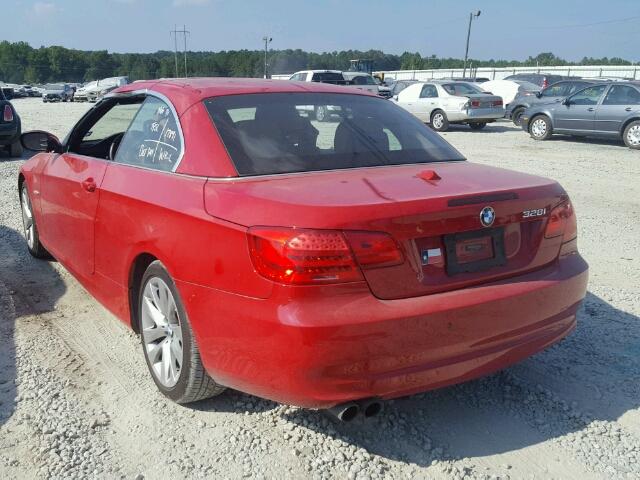 WBADW3C55DJ526498 - 2013 BMW 328 I RED photo 3