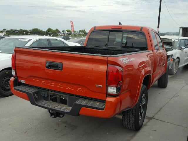 5TFRZ5CN8GX016126 - 2016 TOYOTA TACOMA ACC ORANGE photo 4