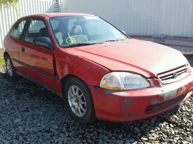 2HGEJ6426VH121718 - 1997 HONDA CIVIC CX RED photo 1