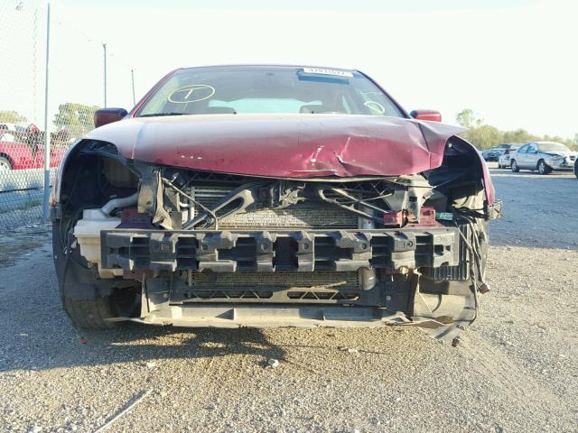 3FAHP07Z87R164177 - 2007 FORD FUSION SE RED photo 9