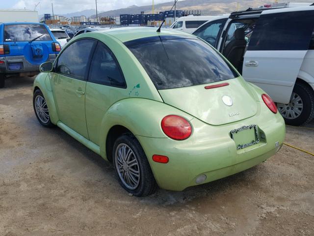 3VWCD21C13M413209 - 2003 VOLKSWAGEN NEW BEETLE მწვანე ფოტო 3