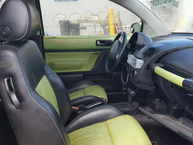 3VWCD21C13M413209 - 2003 VOLKSWAGEN NEW BEETLE მწვანე ფოტო 5