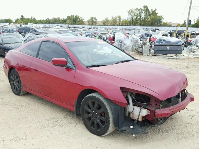 1HGCM82636A007689 - 2006 HONDA ACCORD EX RED photo 1