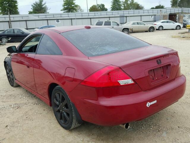 1HGCM82636A007689 - 2006 HONDA ACCORD EX RED photo 3