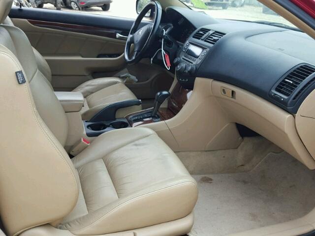 1HGCM82636A007689 - 2006 HONDA ACCORD EX RED photo 5