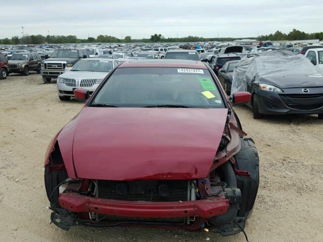 1HGCM82636A007689 - 2006 HONDA ACCORD EX RED photo 9