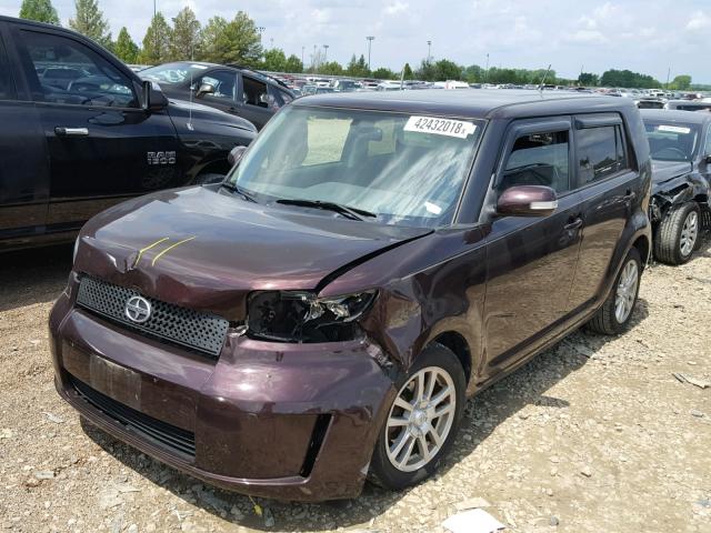 JTLKE50E591066803 - 2009 TOYOTA SCION XB Bordeaux Foto 2