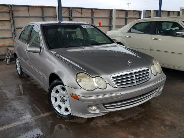 WDBRF56H56F736940 - 2006 MERCEDES-BENZ C 350 GRAY photo 1