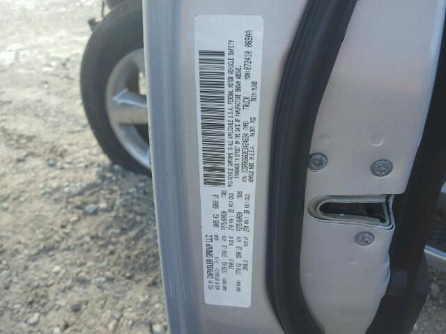 1C6RR6GG3ES424634 - 2014 RAM 1500 SLT ვერცხლისფერი ფოტო 10