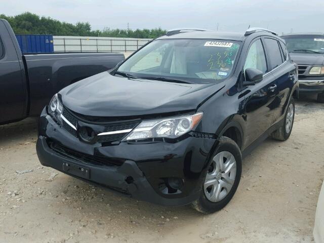 2T3ZFREV4FW233236 - 2015 TOYOTA RAV4 LE BLACK photo 2