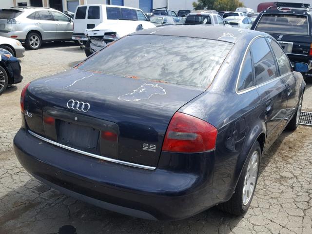 WAUEH64B21N161688 - 2001 AUDI A6 2.8 QUA BLUE photo 4