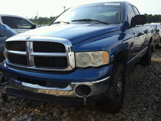 3D7KA28C74G125570 - 2004 DODGE RAM 2500 S BLUE photo 2