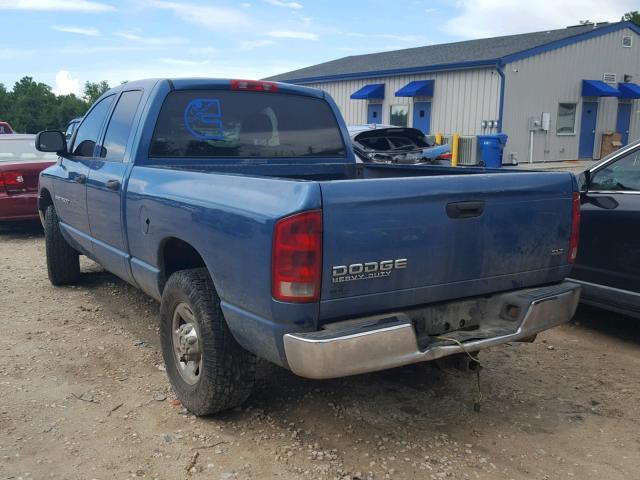 3D7KA28C74G125570 - 2004 DODGE RAM 2500 S BLUE photo 3