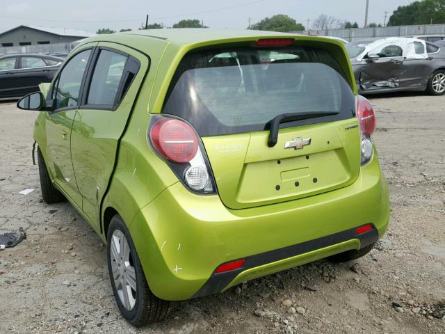 KL8CD6S92DC576007 - 2013 CHEVROLET SPARK 1LT GREEN photo 3