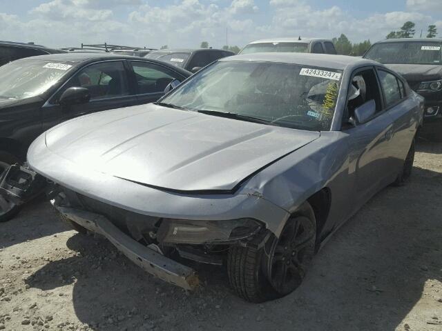 2C3CDXBG9FH812605 - 2015 DODGE CHARGER SE GRAY photo 2