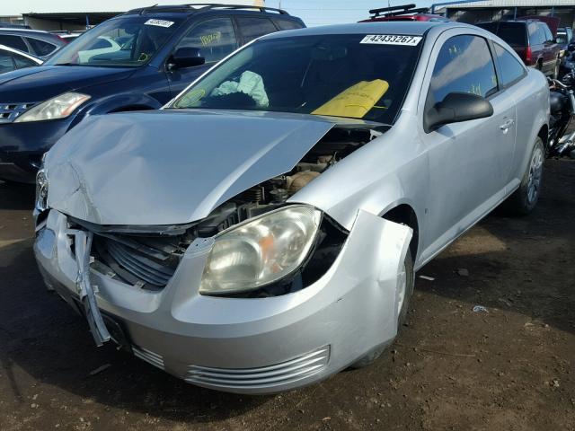 1G1AS18H197221411 - 2009 CHEVROLET COBALT GRAY photo 2