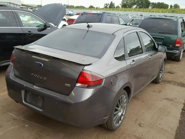 1FAHP3GN1BW108523 - 2011 FORD FOCUS SES GRAY photo 4