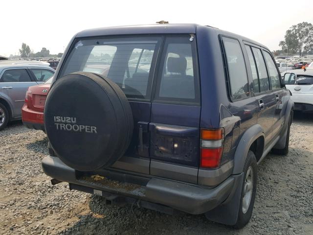 JACDJ58V2S7923634 - 1995 ISUZU TROOPER S BLUE photo 4