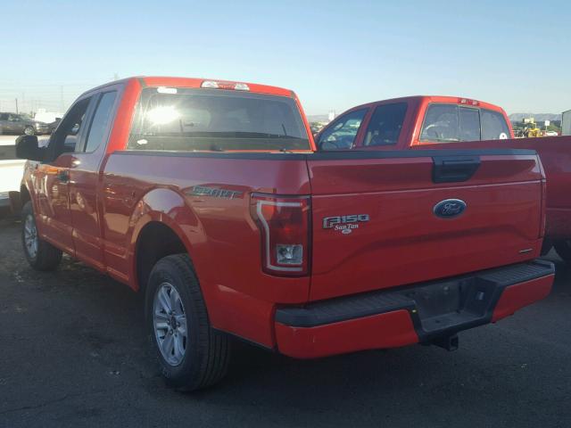 1FTEX1C81FKE22378 - 2015 FORD F150 SUPER RED photo 3