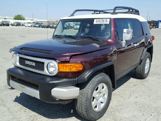 JTEBU11F570007960 - 2007 TOYOTA FJ CRUISER PURPLE photo 2