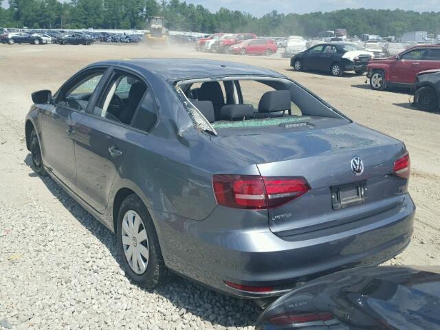 3VW167AJ9GM390989 - 2016 VOLKSWAGEN JETTA GRAY photo 3