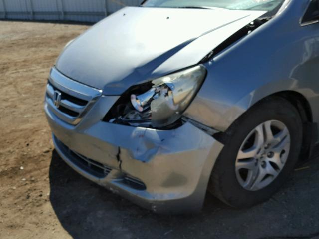 5FNRL38486B048069 - 2006 HONDA ODYSSEY EX SILVER photo 9