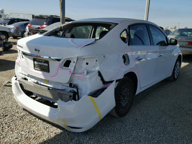 3N1AB7AP0GY315967 - 2016 NISSAN SENTRA S WHITE photo 4