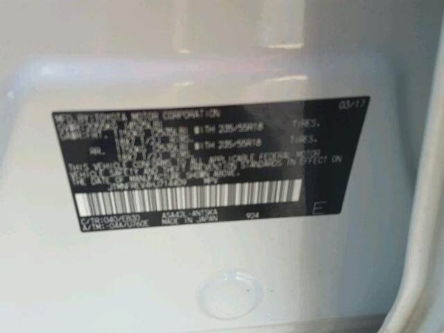 JTMNFREV4HJ714409 - 2017 TOYOTA RAV4 白色 照片 10