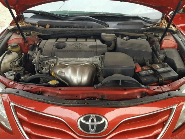 4T4BF3EK6BR206486 - 2011 TOYOTA CAMRY BASE RED photo 7