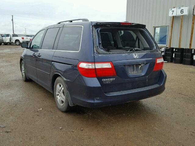 5FNRL38456B041998 - 2006 HONDA ODYSSEY BLUE photo 3