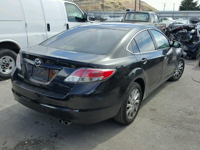 1YVHZ8DH6C5M24419 - 2012 MAZDA 6 BLACK photo 4