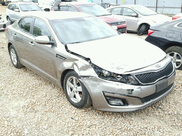 5XXGM4A74EG336066 - 2014 KIA OPTIMA LX GRAY photo 1