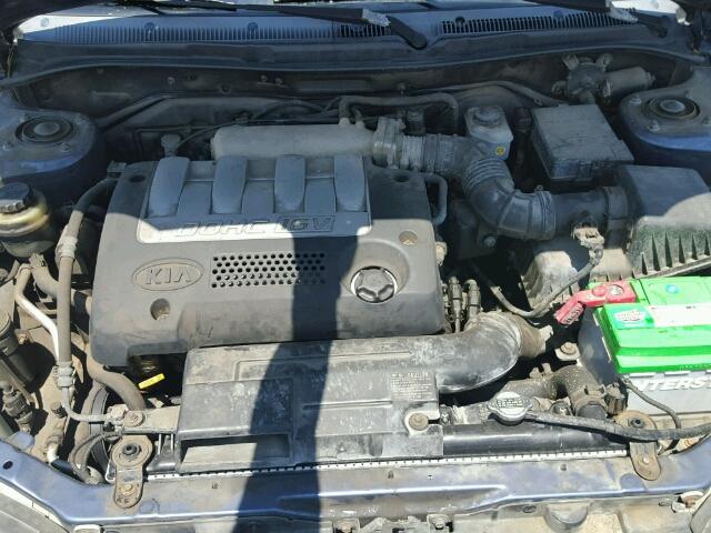 KNAFB121235212211 - 2003 KIA SPECTRA BA BLUE photo 7