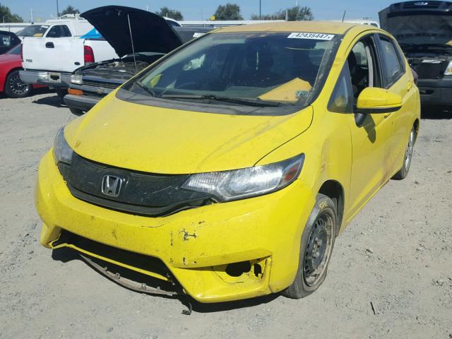 JHMGK5H50GX002370 - 2016 HONDA FIT LX أصفر صورة 2