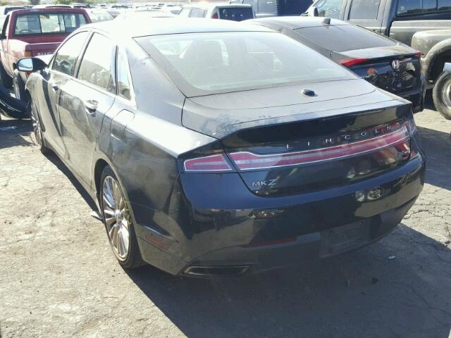 3LN6L2G92DR827288 - 2013 LINCOLN MKZ BLACK photo 3
