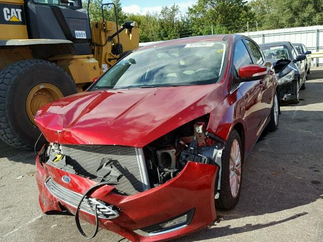 1FADP3N25FL279631 - 2015 FORD FOCUS RED photo 2