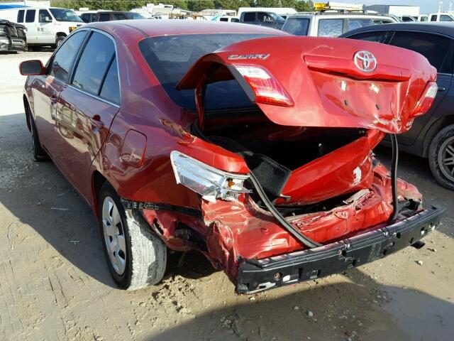 4T1BE46K29U387498 - 2009 TOYOTA CAMRY RED photo 3